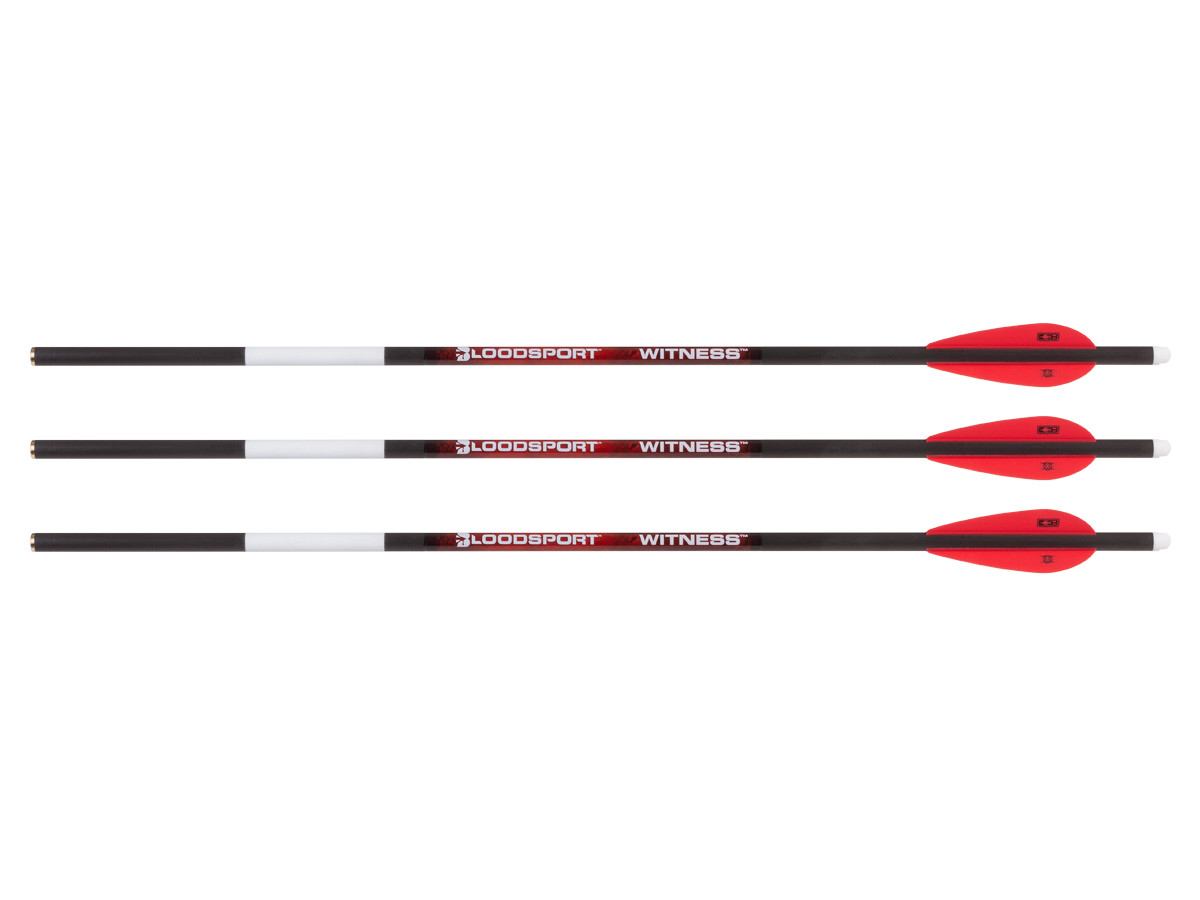 Bloodsport Witness 20" Crossbow Bolt, 3 Pack