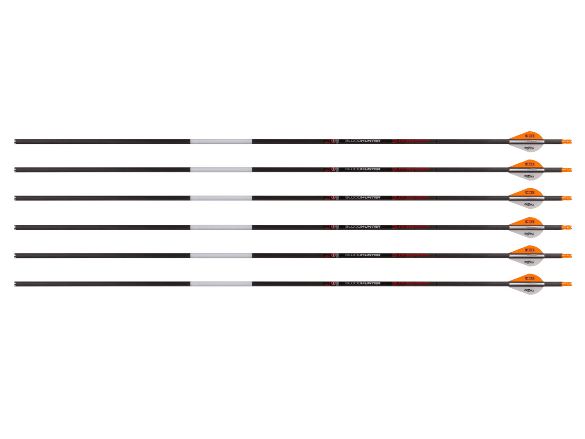 Bloodsport Bloodhunter Arrow, 500 Spine, 6 Pack