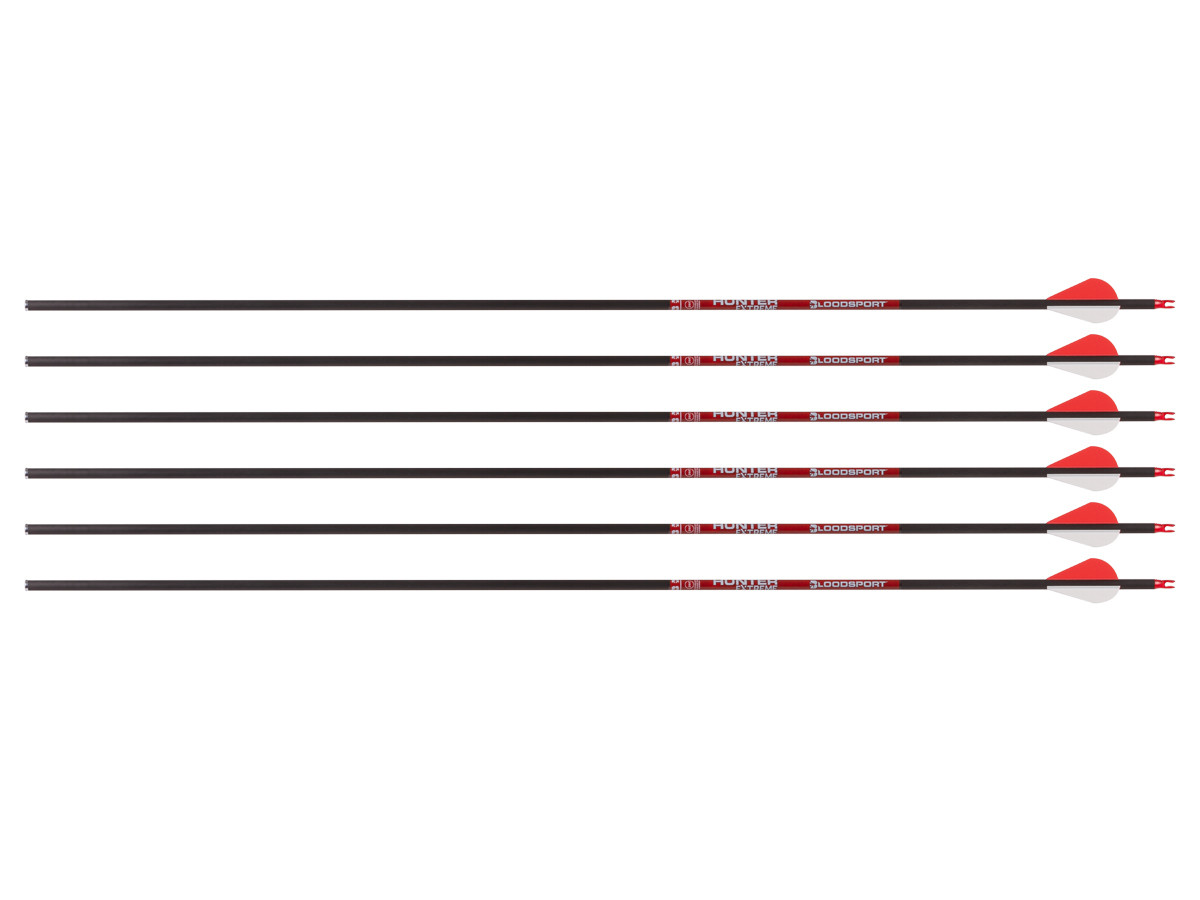 Bloodsport Hunter Extreme Arrow, 400 Spine, 6 Pack