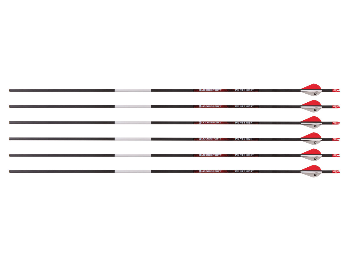 Bloodsport Punisher Arrow, 300 Spine, 6 Pack
