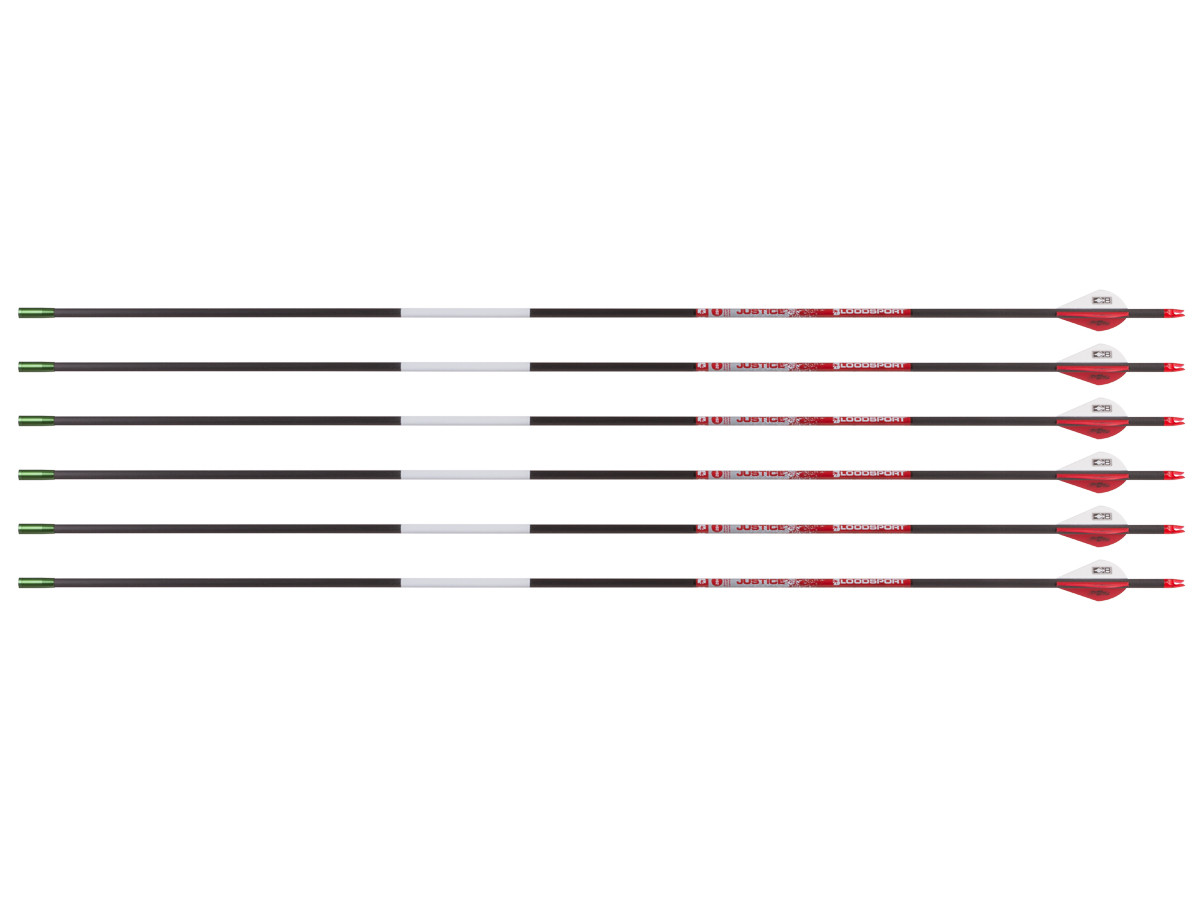 Bloodsport Justice Arrow, 400 Spine, 6 Pack