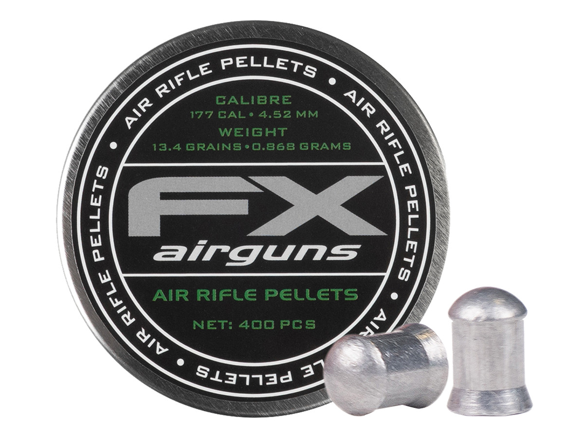 FX Air Rifle Pellets .177 Cal, 13.4 Grains, Domed, 400ct. 0.177