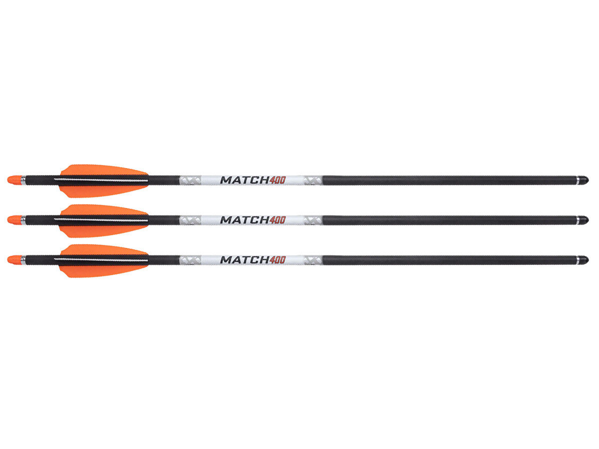 Wicked Ridge Match 400 Carbon Arrows W/Alpha-Nock HP, 3 Pack