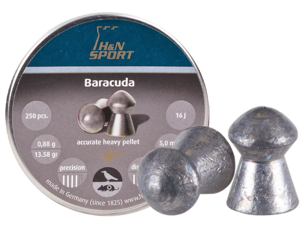 H&N Baracuda .20 Cal, 13.58 Grains, Round Nose, 250ct 0.20