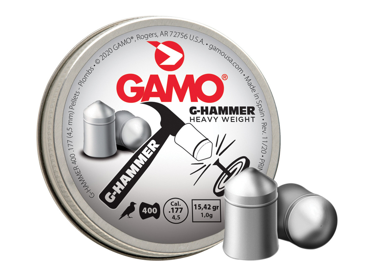 Gamo G-Hammer .177 Cal, 15.42 Grains, Pointed, 400ct 0.177