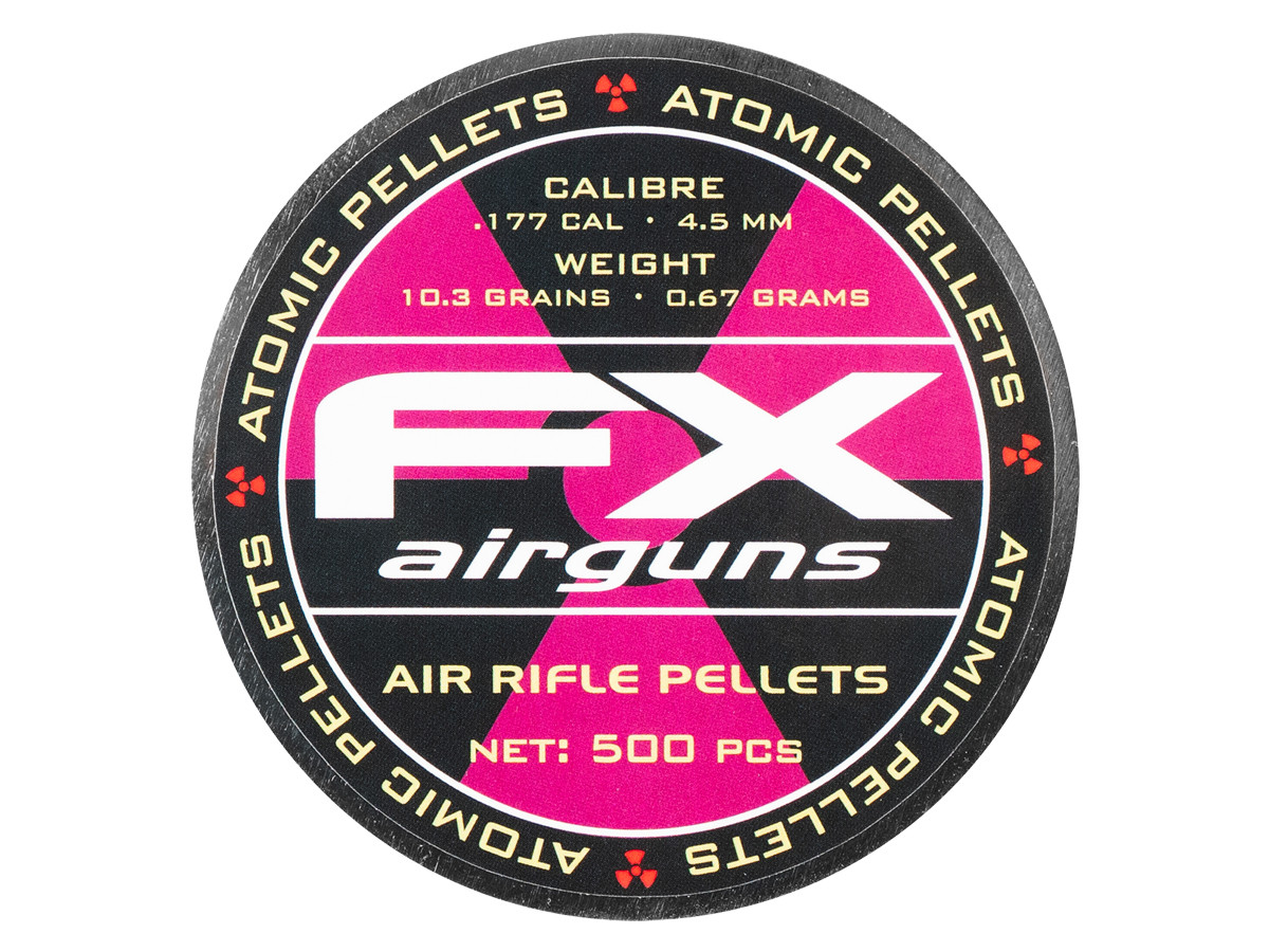 FX Atomic Pellets, .177 Cal, 10.3gr, Hollowpoint, 500 ct