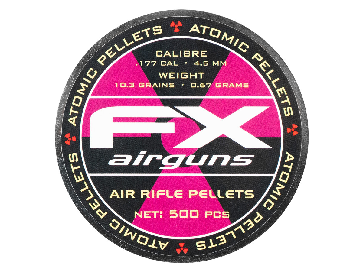 FX Atomic Pellets, .177 Cal, 10.3gr, Hollowpoint, 500 Ct 0.177