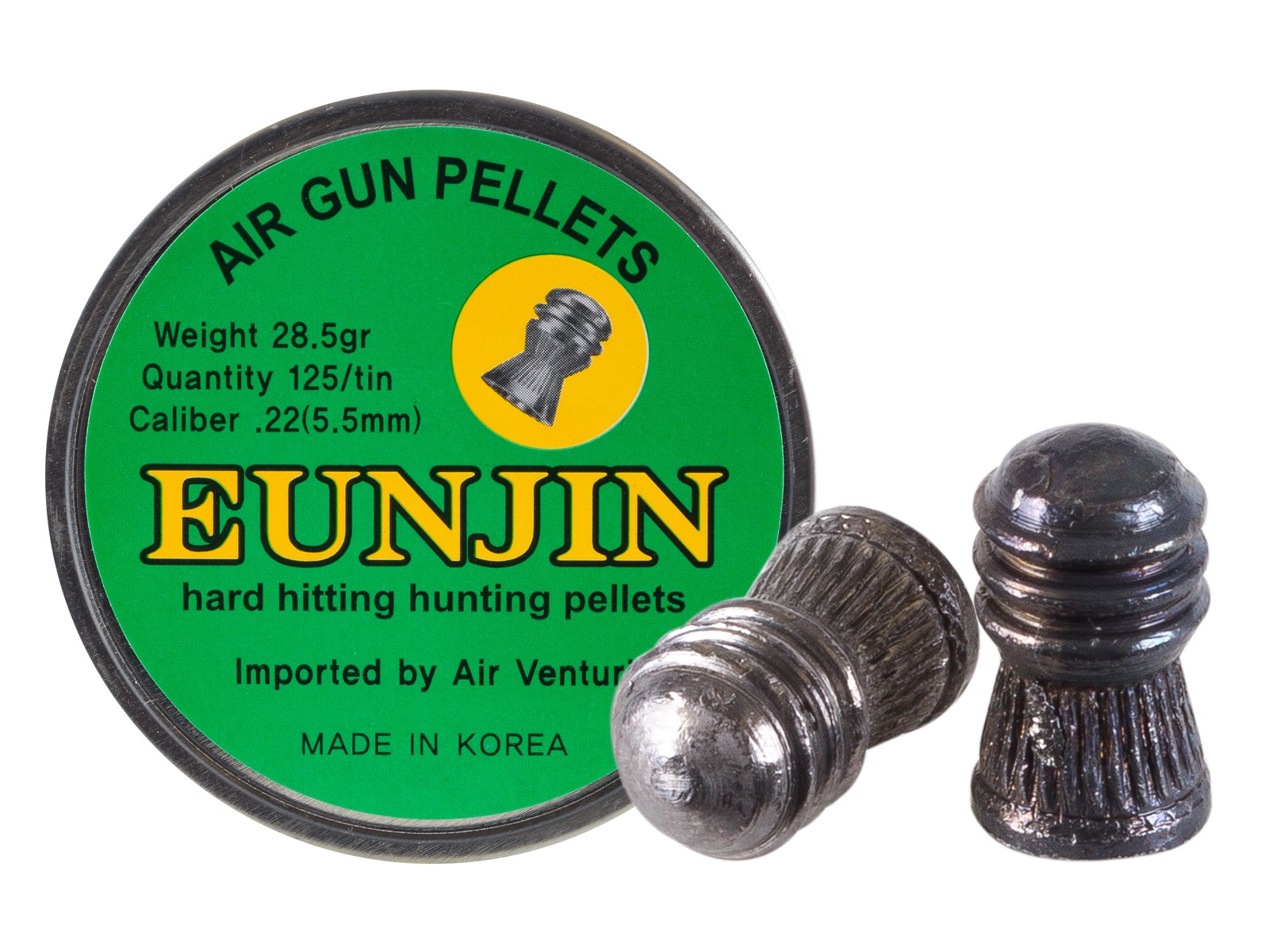 Eun Jin .22 Cal, 28.5 Grains, Domed, 125ct