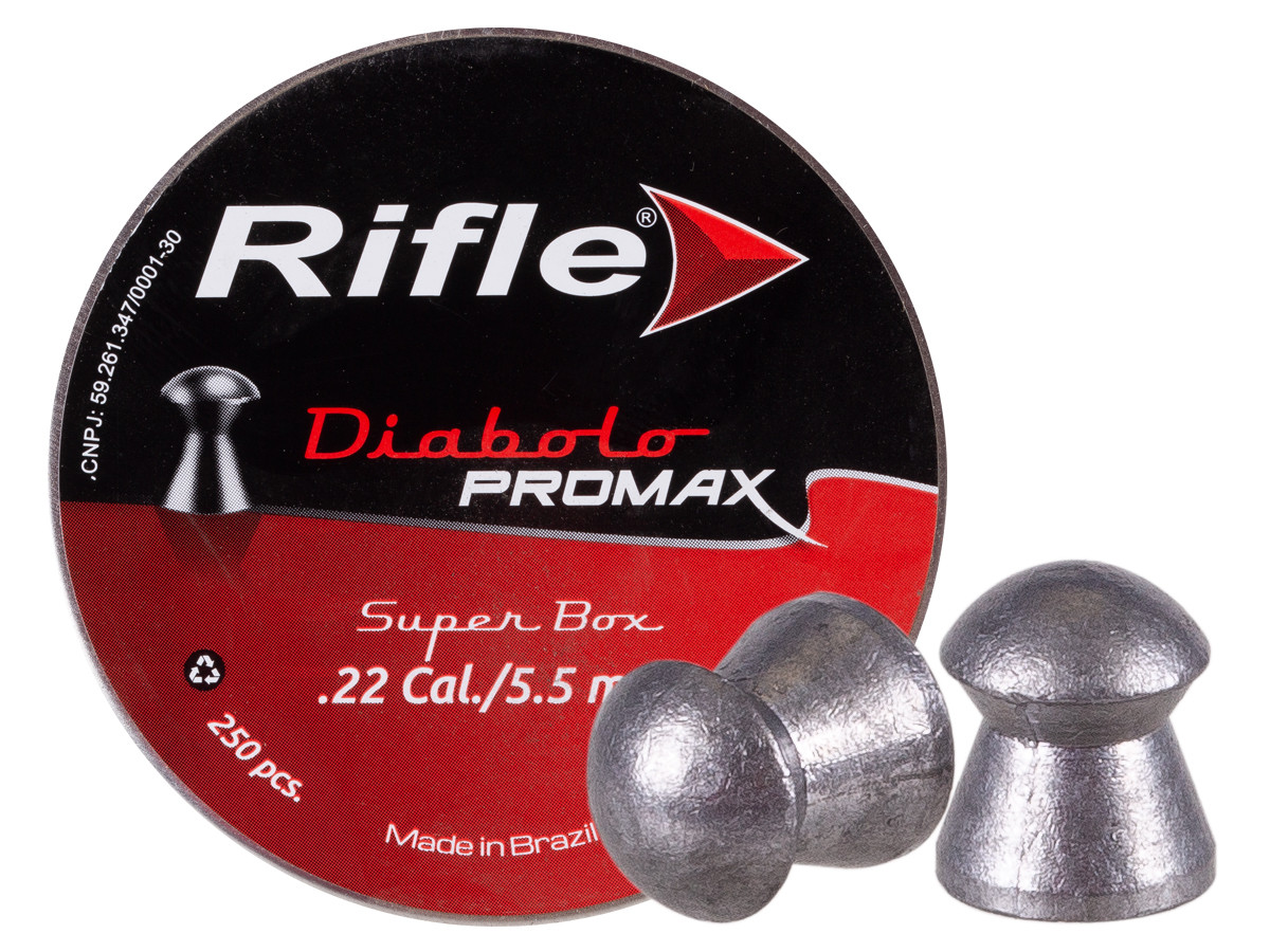 Rifle PROMAX Pellets, .22cal, 14.5gr, Round Nose, 250ct 0.22