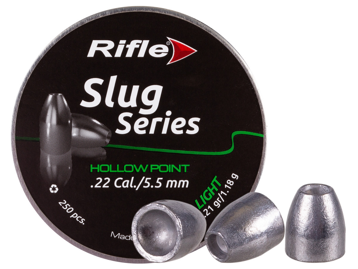 Rifle Slug Series, .22cal, Light, 18.21gr, Hollowpoint, 250ct