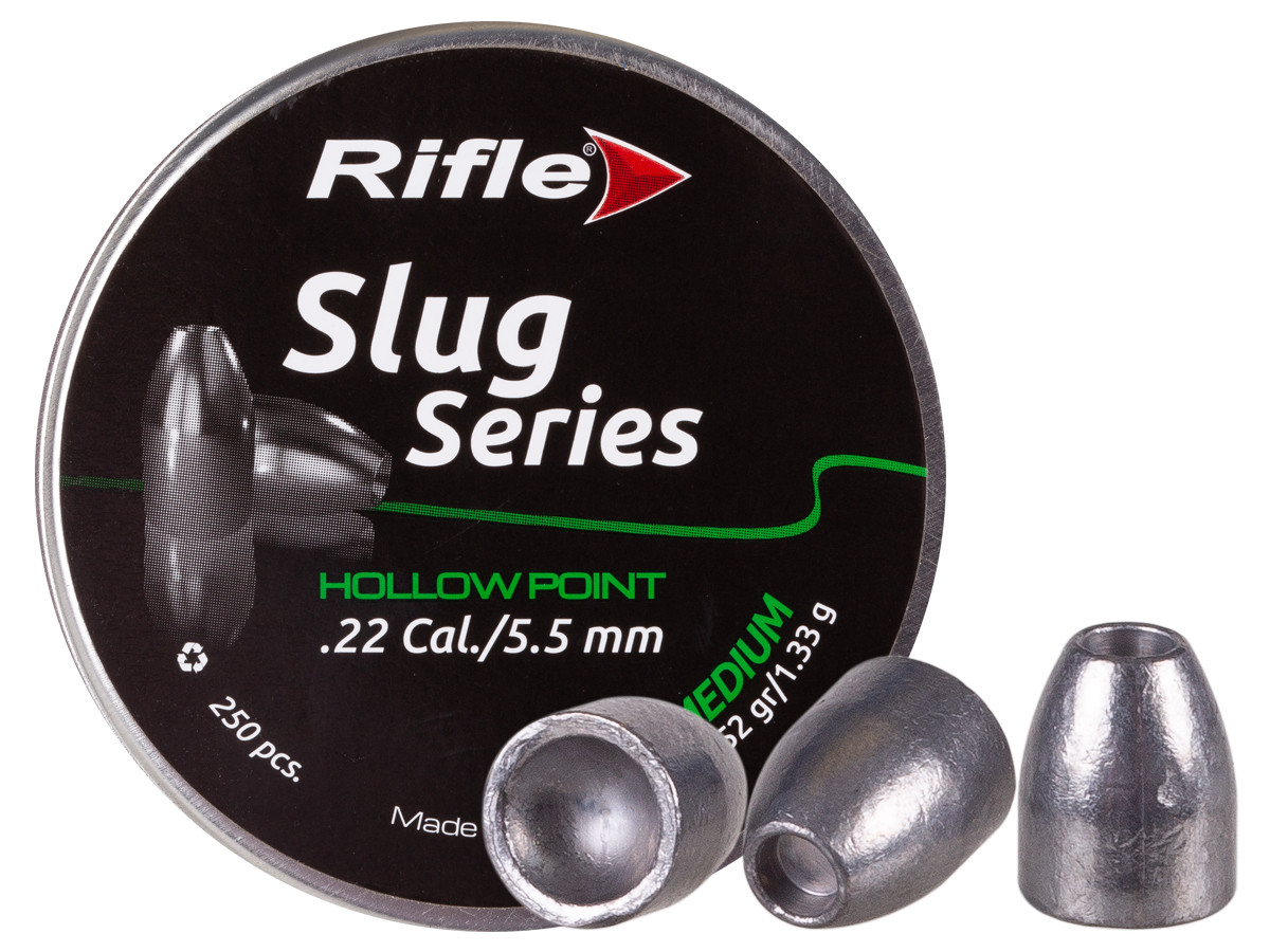 Rifle Slug Series, .22cal, Medium, 20.52gr, Hollowpoint, 250ct 0.22