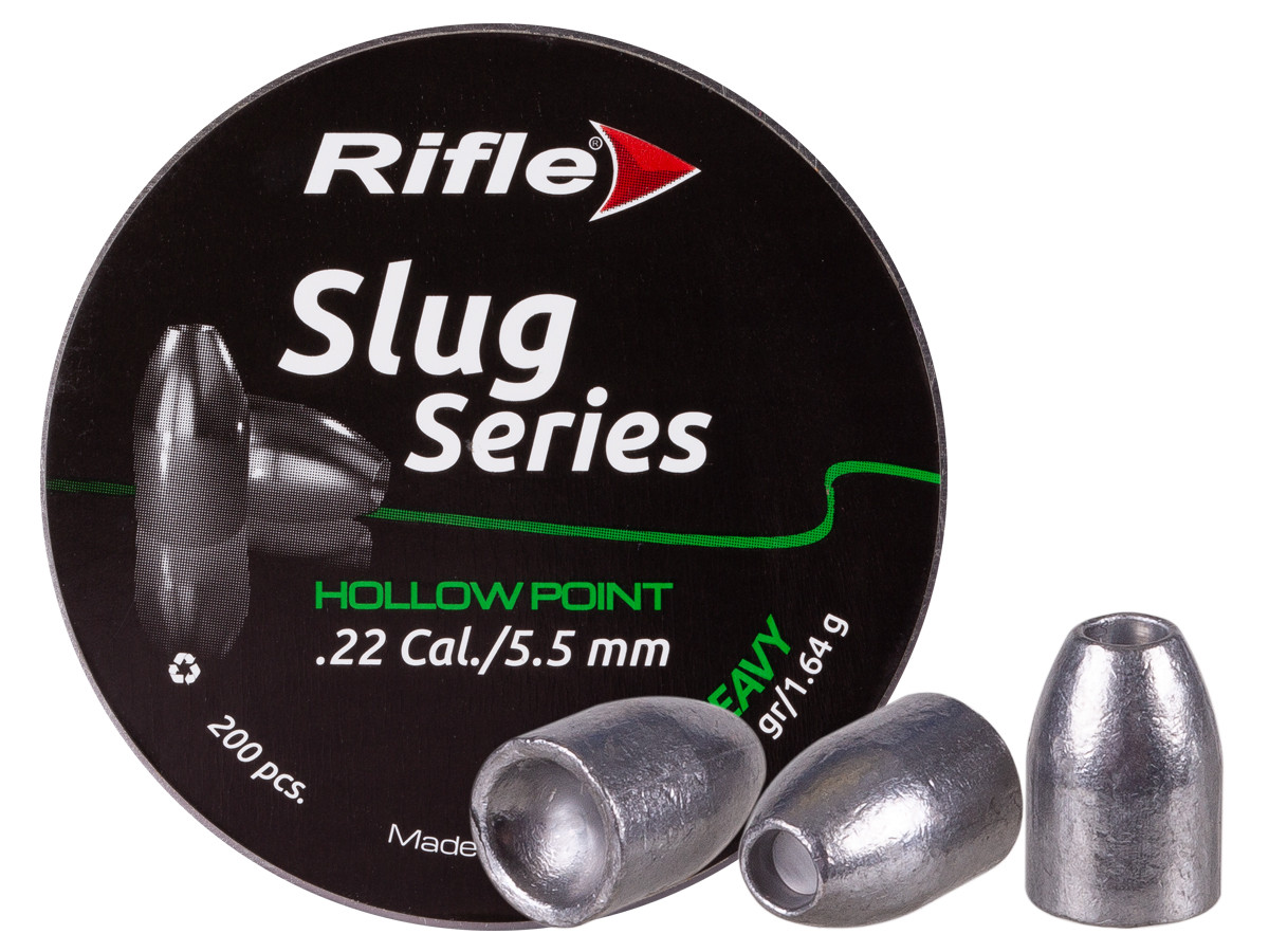 Rifle Slug Series, .22cal, Heavy, 25.3gr, Hollowpoint, 200ct