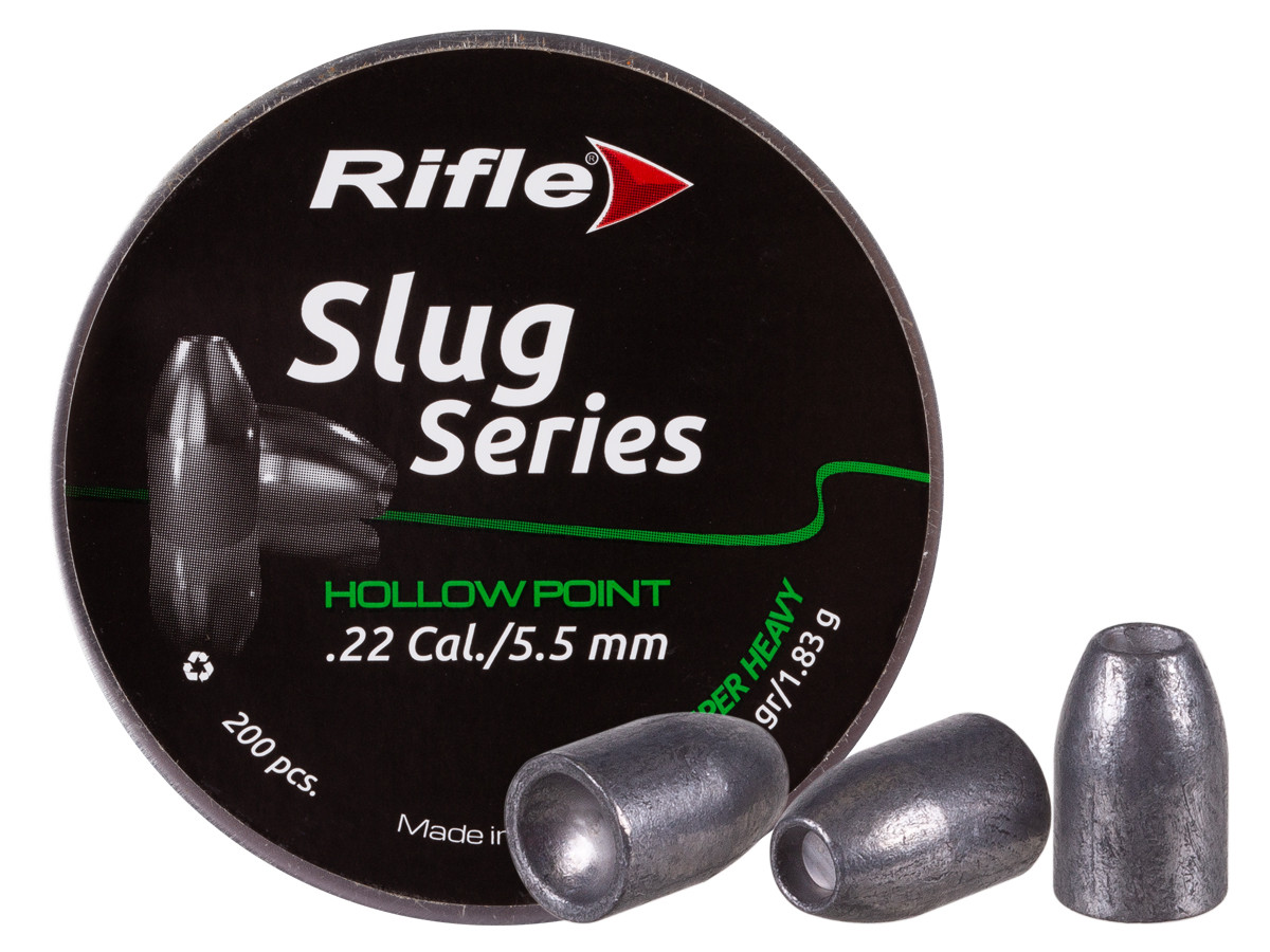 Rifle Slug Series, .22cal, Super Heavy, 28.24gr, Hollowpoint, 200ct