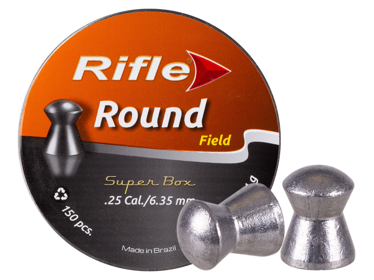 Rifle Sport & Field Pellets, .25cal, 26.4gr, Round Nose, 150ct