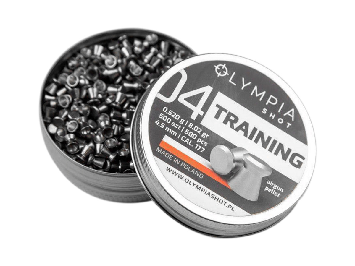 Olympia Shot Training Pellets, .177cal, 8.02gr, Wadcutter, 500ct 0.177