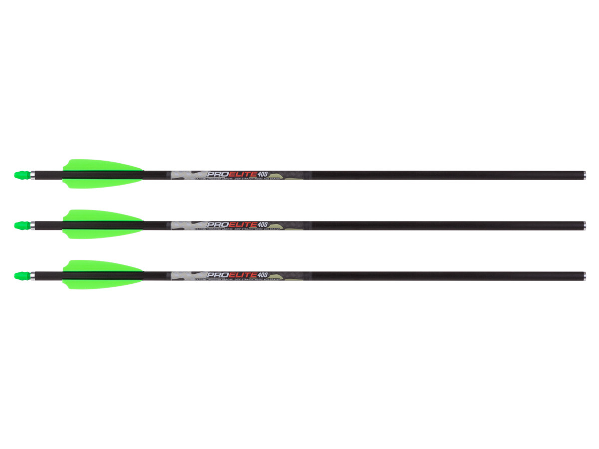 TenPoint Lighted Pro Elite 400 Alpha-Blaze Carbon Arrows, 3 Pack