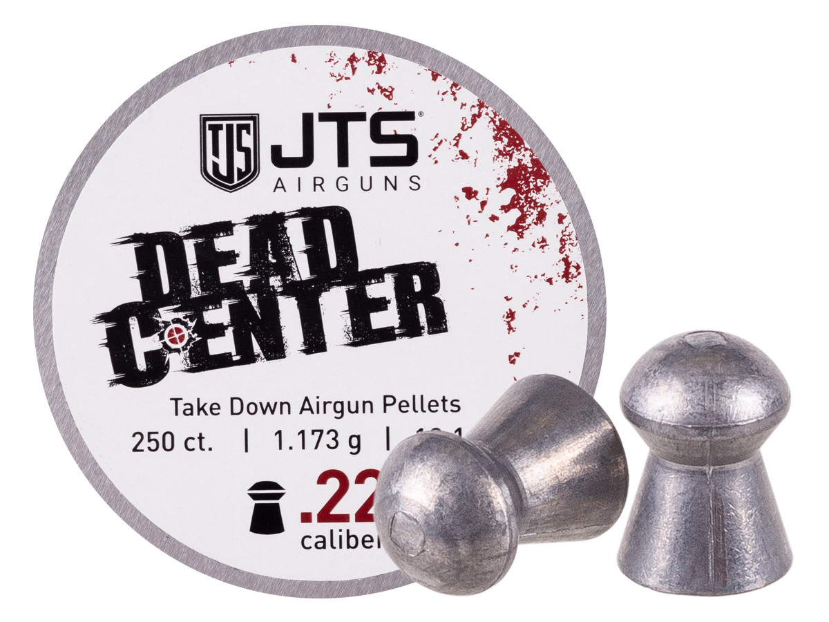 JTS Dead Center Precision .22 Cal, 18.1 Grains, Domed, 250ct