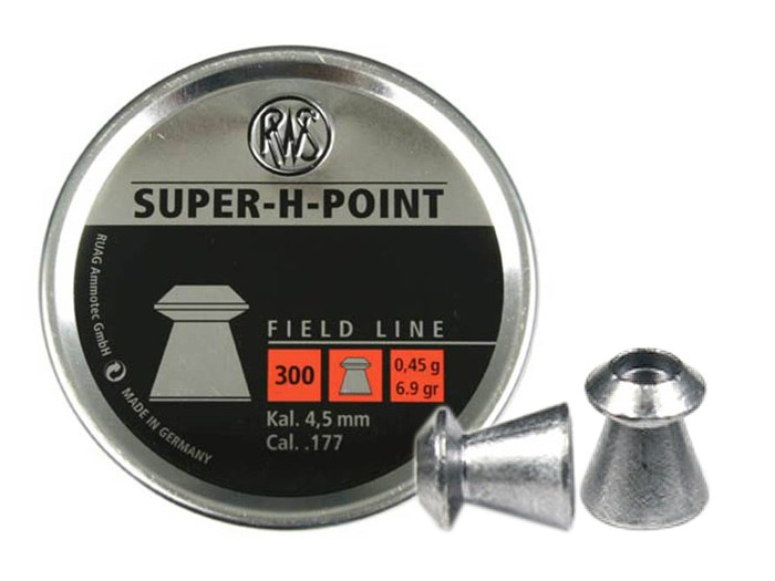 RWS Super-H-Point .177 Cal, 6.9 Grains, Hollowpoint, 300ct 0.177