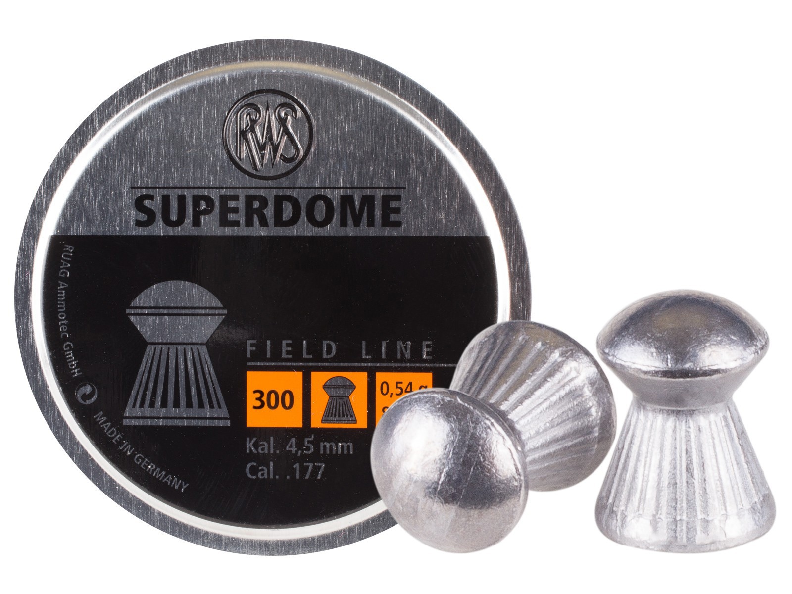 RWS Superdome .177 Cal, 8.3 Grains, Domed, 300ct 0.177