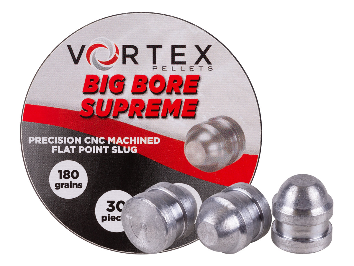 Hatsan Vortex Big Bore Supreme Slugs .45 Cal, 180gr, Flat Point, 30ct 0.45