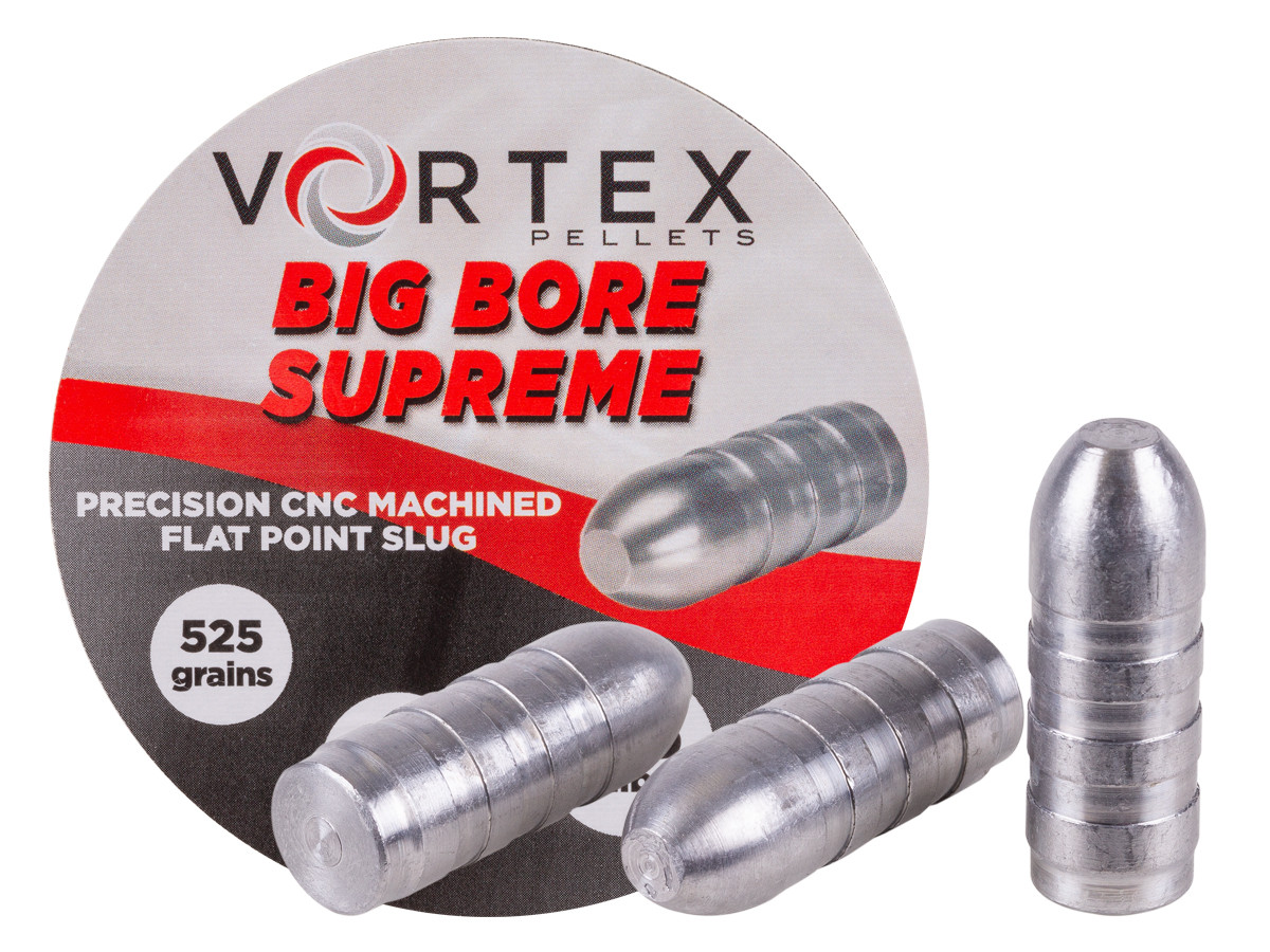 Hatsan Vortex Big Bore Supreme Slugs .45Cal, 525gr, Flat Point, 30ct 0.45