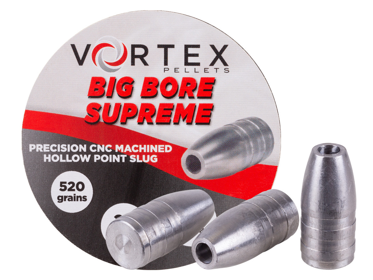 Hatsan Vortex Big Bore Supreme Slugs .510/.50 Cal, 520gr, Hollowpoint, 22ct