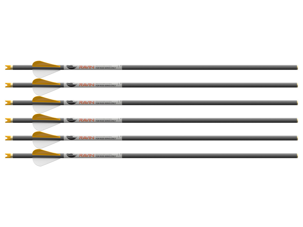 Ravin R500 Series Arrows, .001, 6 Pack