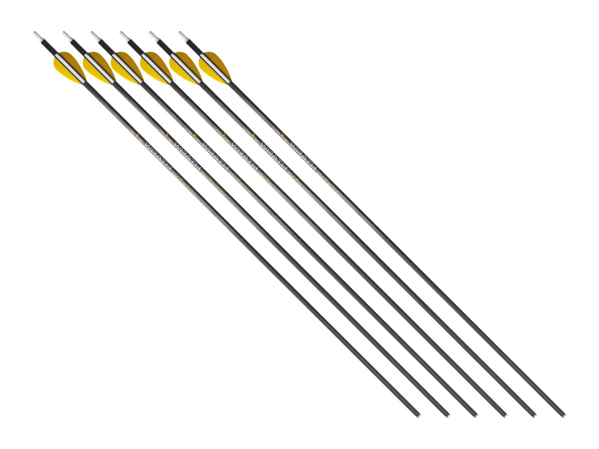 Trophy Ridge Wrath 340 Spine Arrows, 6 Pack