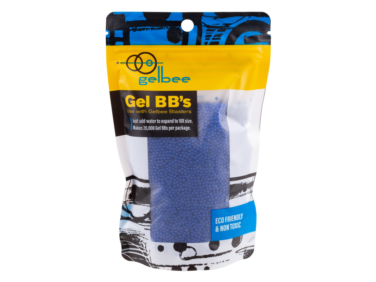 Gelbee Gel BBs, 20,000 Count, Blue
