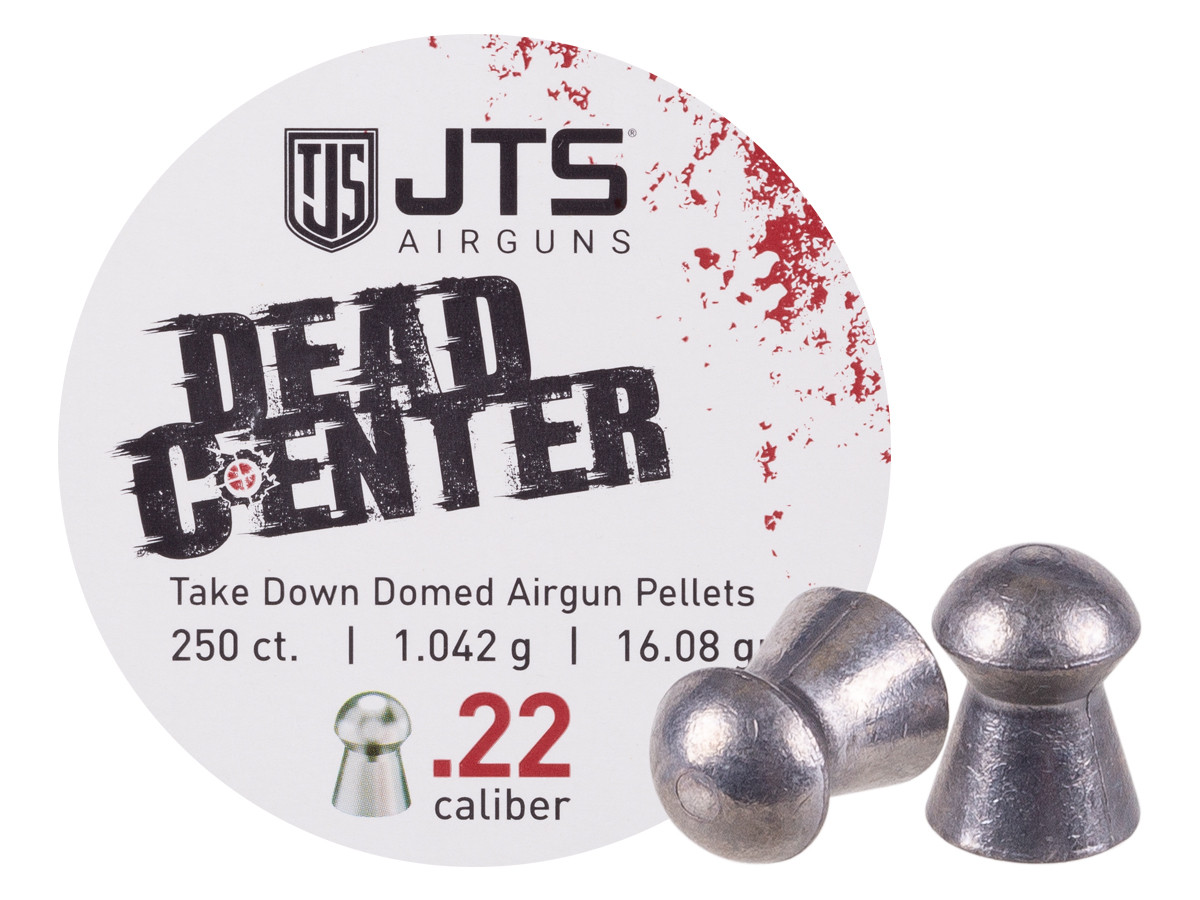 JTS Dead Center Precision .22 Cal, 16.08 Grain, Domed, 250ct