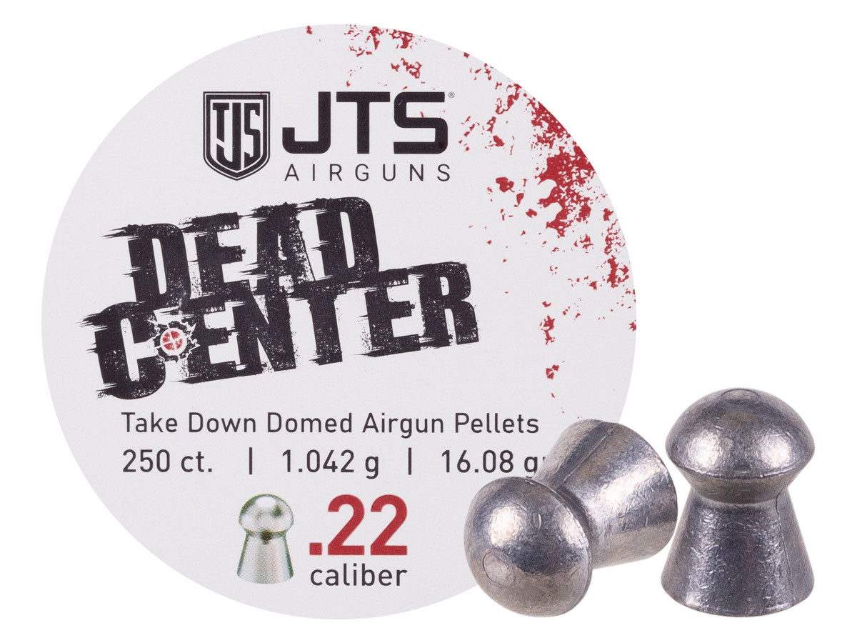 JTS Dead Center Precision .22 Cal, 16.08 Grain, Domed, 250ct 0.22