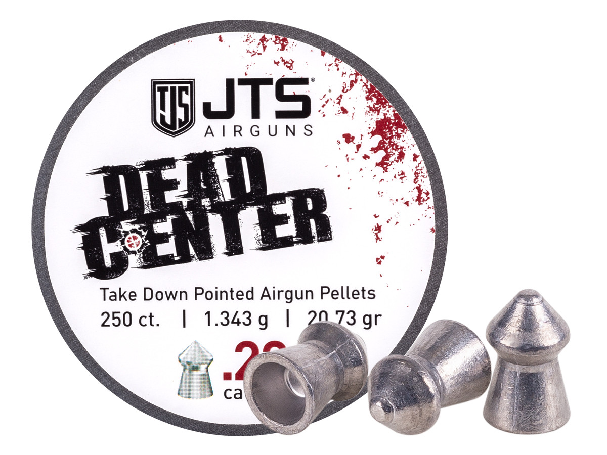 JTS Dead Center Precision .22 Cal, 20.73 Grain, Pointed, 250ct