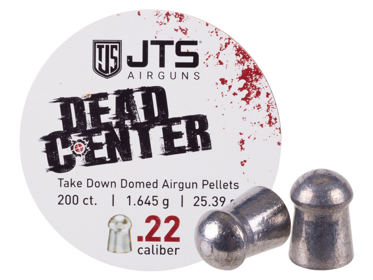 JTS Dead Center Precision .22 Cal, 25.39 Grain, Domed, 250ct