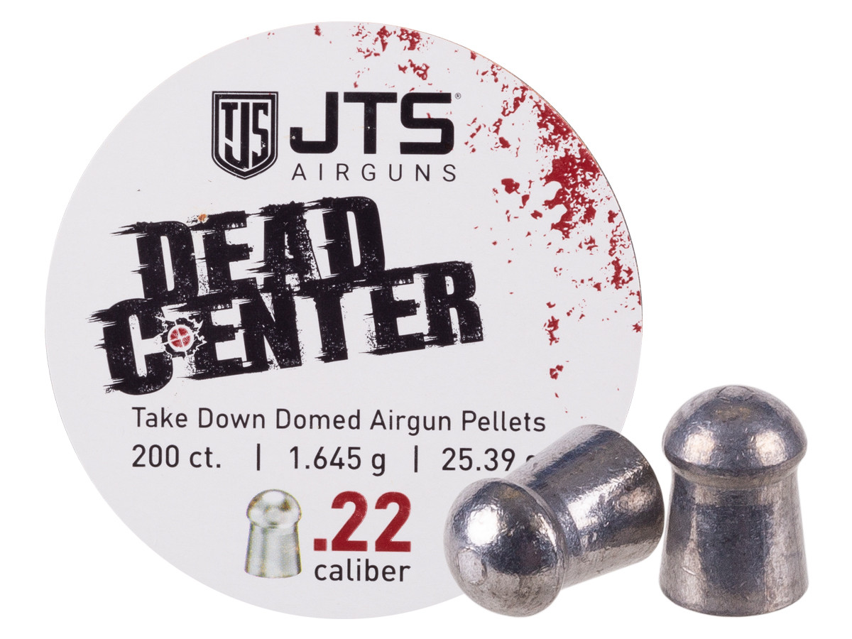 JTS Dead Center Precision .22 Cal, 25.39 Grain, Domed, 250ct 0.22