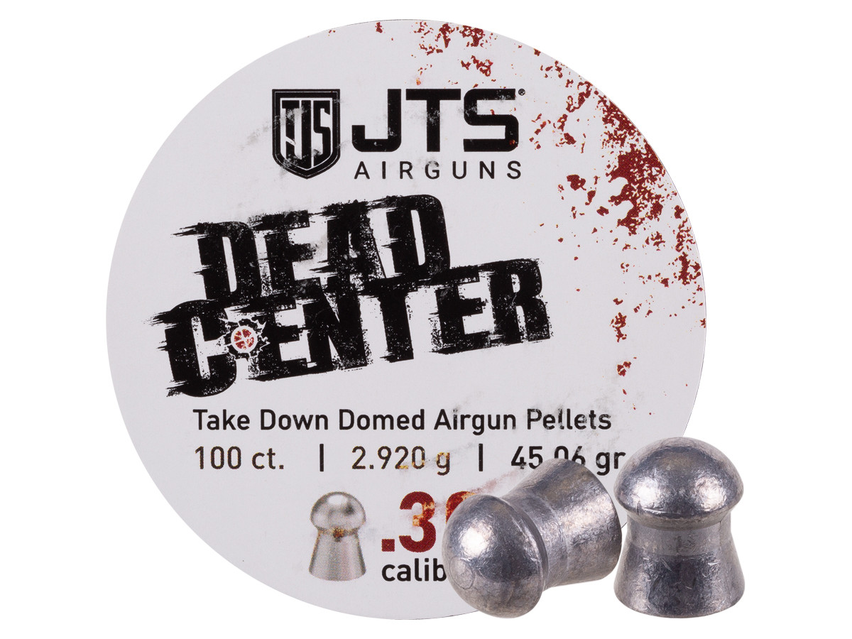 JTS Dead Center Precision .30 Cal, 45.06 Grain, Domed, 100ct