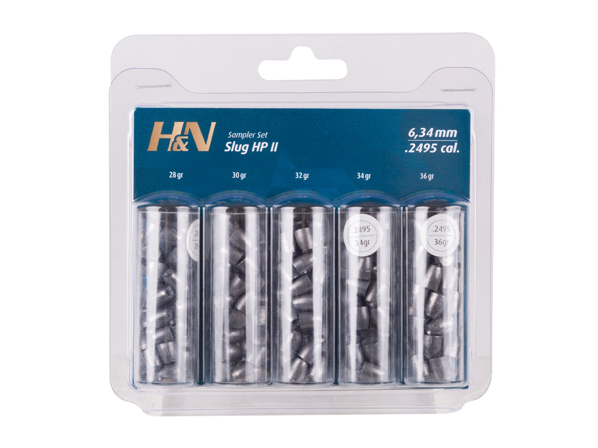 H&N Slug HP II Sampler, .249 Cal, 5 Types 0.25