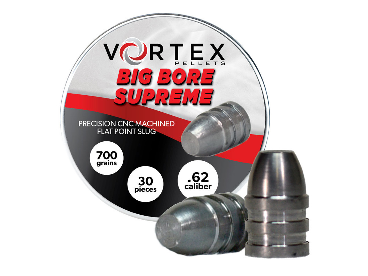 Hatsan Vortex Big Bore Supreme Slugs .62 Cal, 700gr, Flat Nose