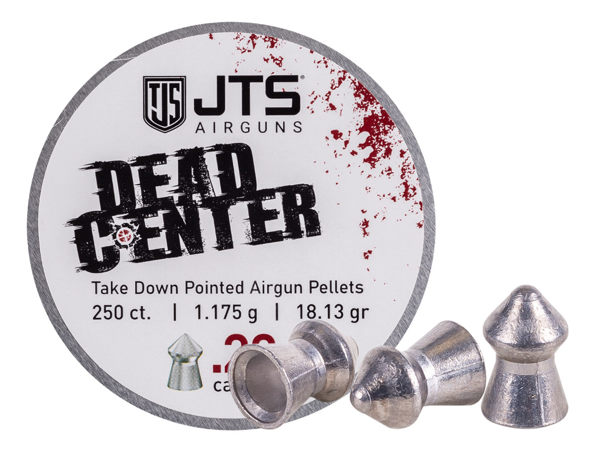 JTS Dead Center Precision .22 cal, 18.13 Grains, Pointed, 250ct