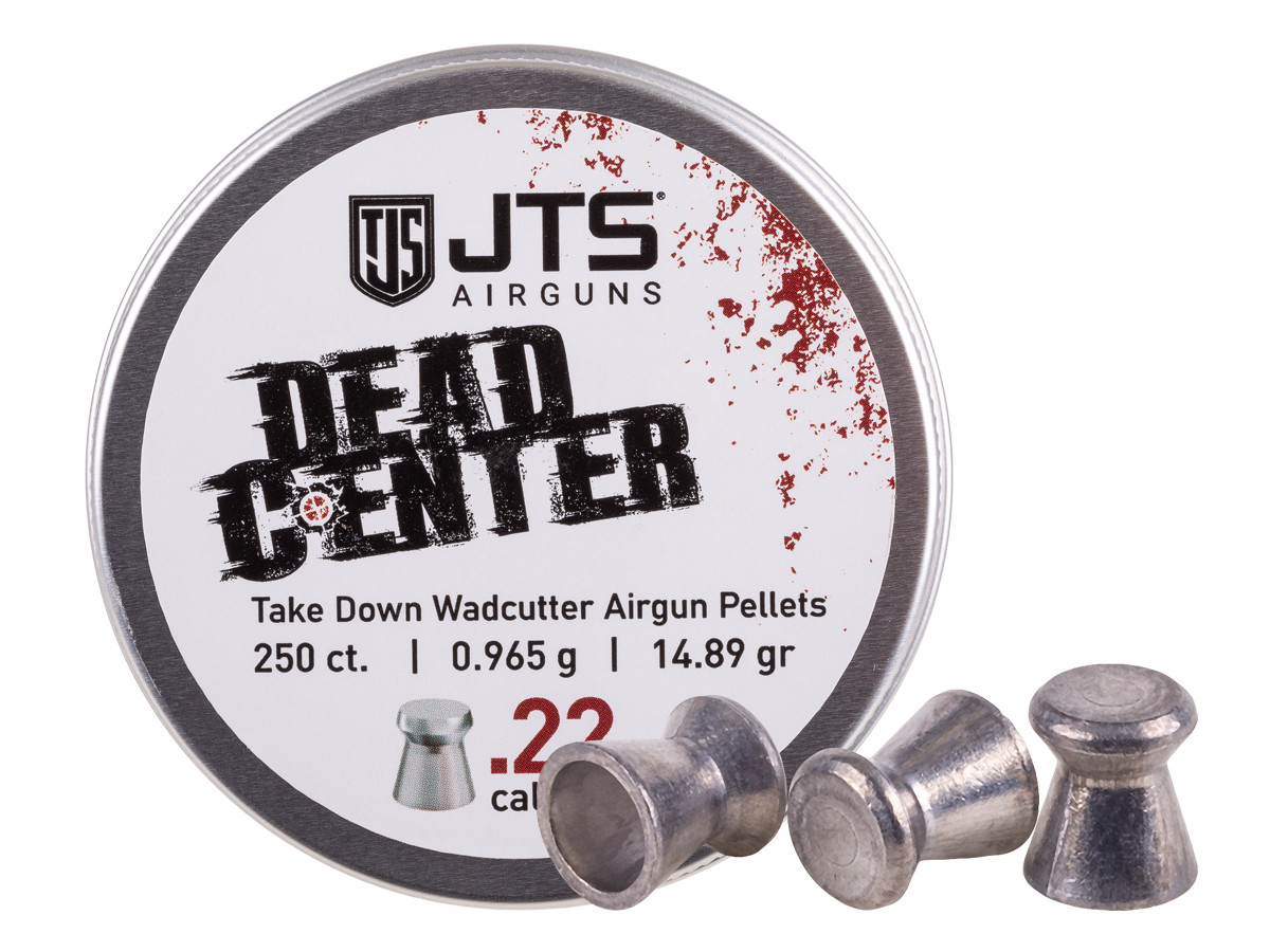 JTS Dead Center Precision .22 cal, 14.89 Grain, Wadcutter, 250ct, Blister Pack