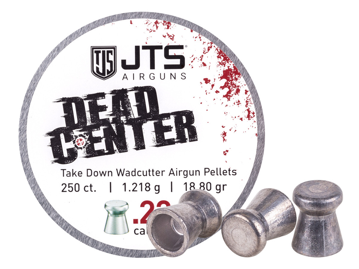 JTS Dead Center Precision .22 Cal, 18.80 Grain, Wadcutter, 250ct, Blister Pack