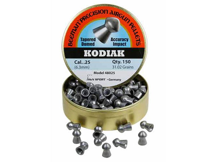 Beeman Kodiak Extra Heavy .25 Cal, 31.02 Grains, Round Nose, 150ct