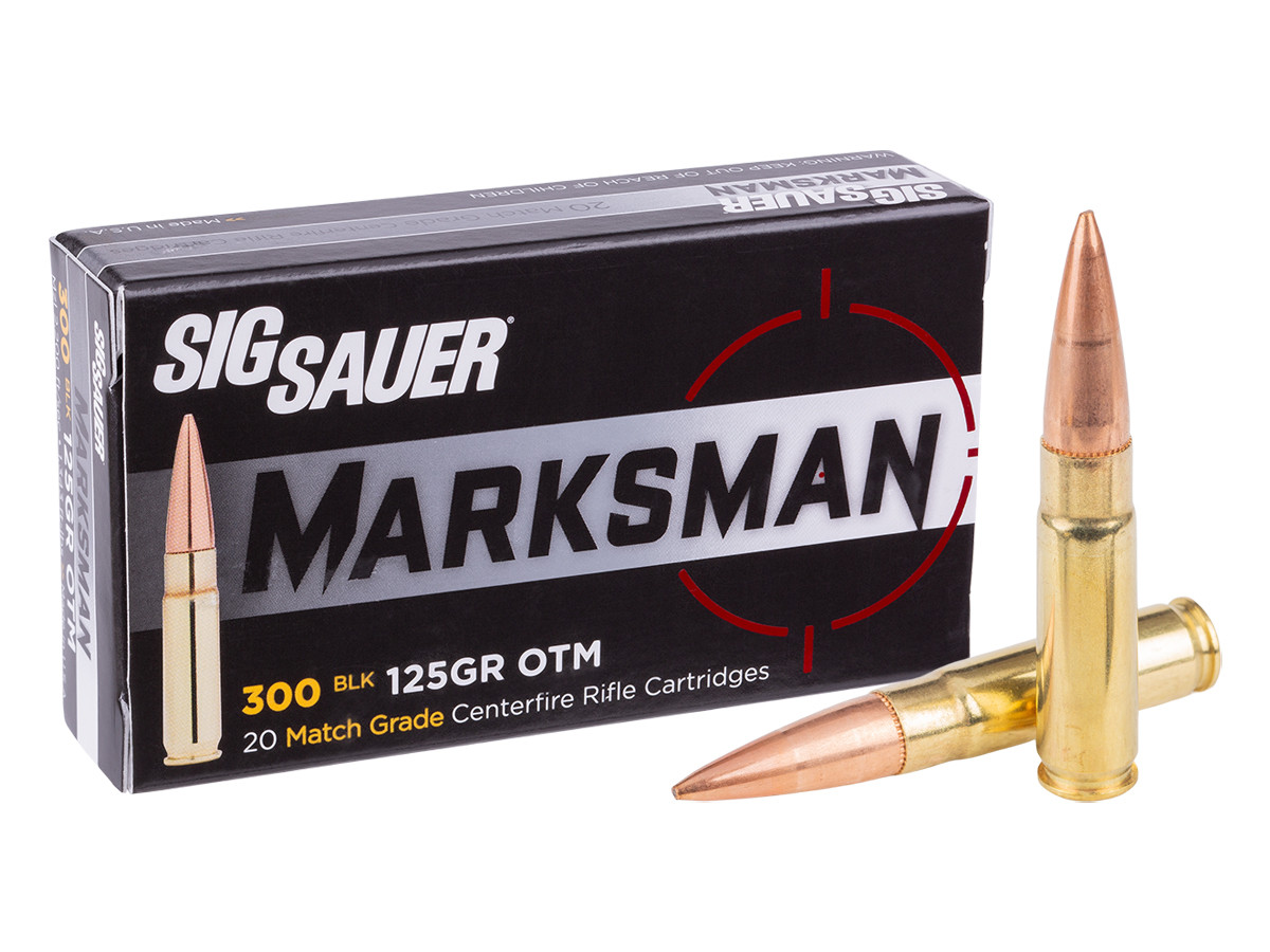 SIG Sauer .300 Blackout Elite Match Grade OTM, 125gr, 20ct