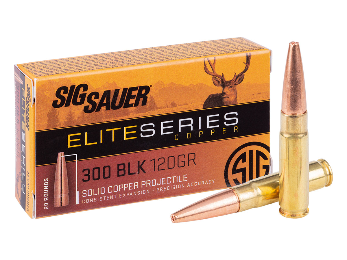 SIG Sauer .300 Blackout Elite Series Copper, 120gr, 20ct