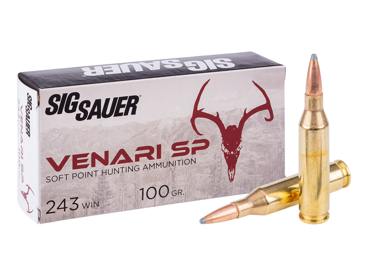 SIG Sauer .243 Winchester Venari Soft Point, 100gr, 20ct