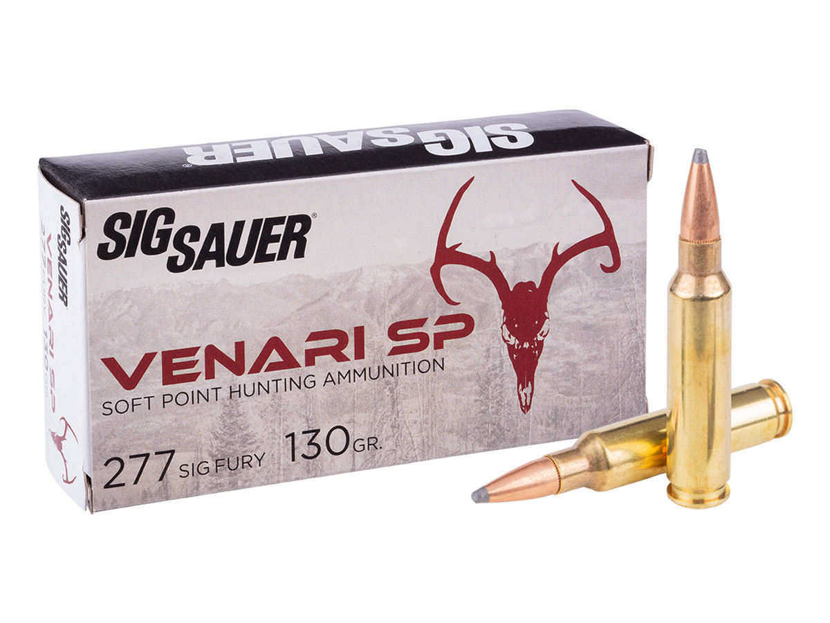 SIG Sauer .277 Fury Venari Soft Point, 130gr, 20ct