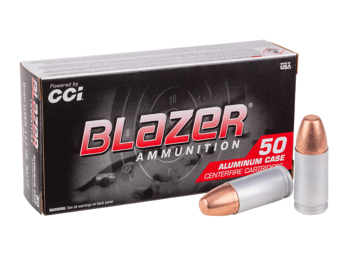 Blazer 9mm Luger Clean-Fire TMJ, 147gr, 50ct