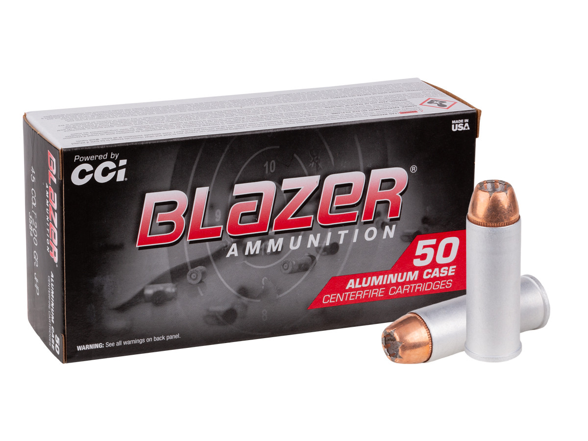 Blazer .45 Colt Blazer Aluminum JHP, 200gr, 50ct