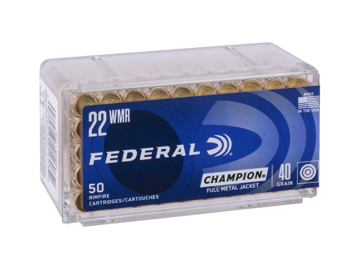 Federal .22 WMR Champion Training, 40gr, 50ct