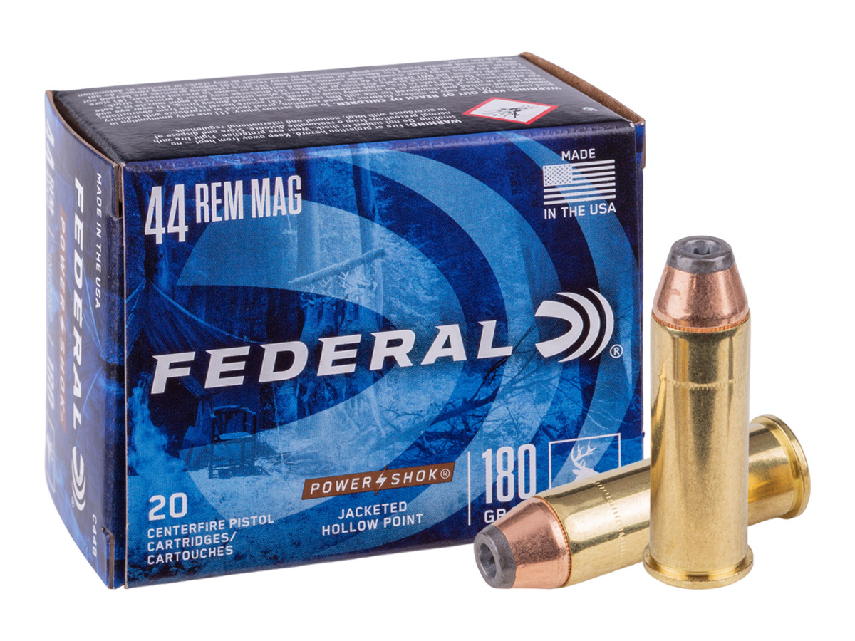 Federal .44 Remington Magnum Power-Shok Handgun, 180gr, 20ct
