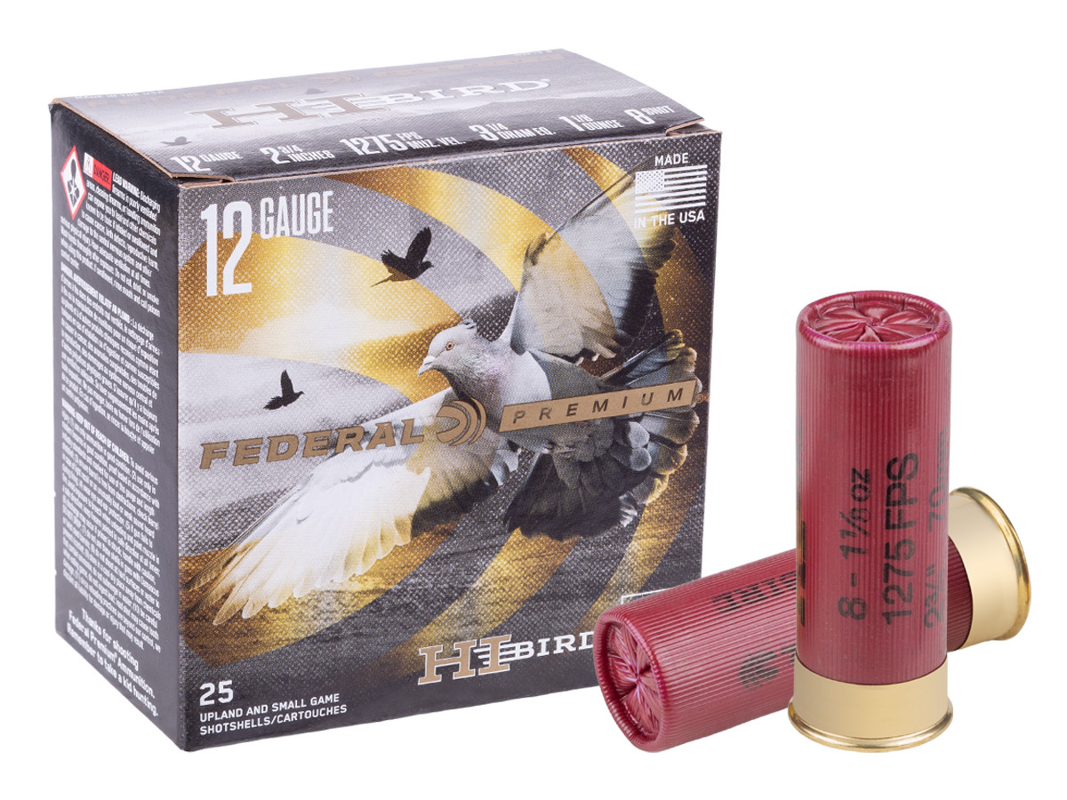 Federal 12GA Hi-Bird 1 1/8oz, 8 Shot, 25ct